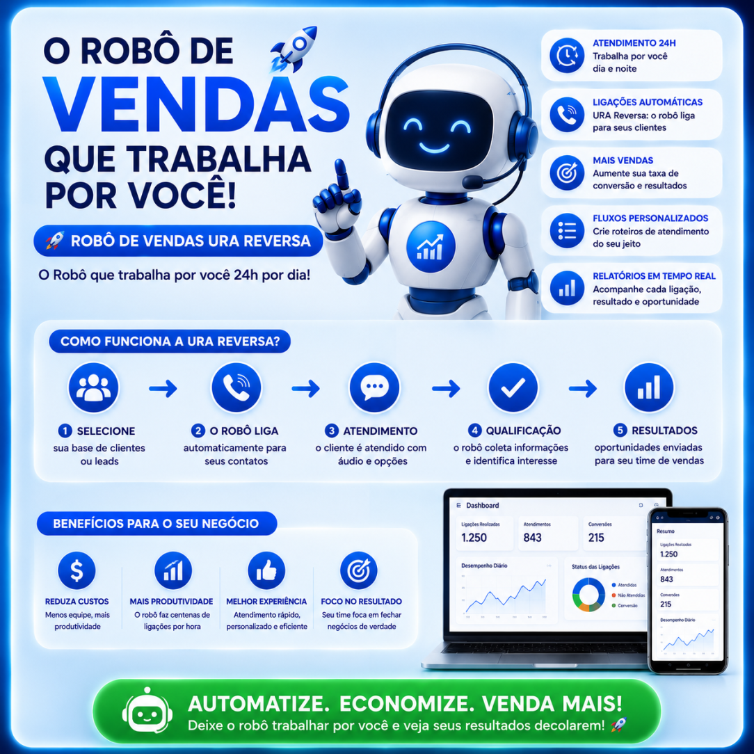 Rob� de Vendas URA Reversa